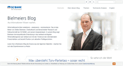 Desktop Screenshot of bielmeiersblog.dzbank.de