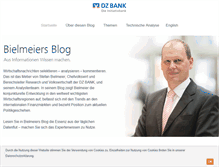 Tablet Screenshot of bielmeiersblog.dzbank.de