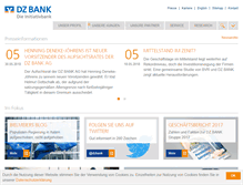Tablet Screenshot of dzbank.de
